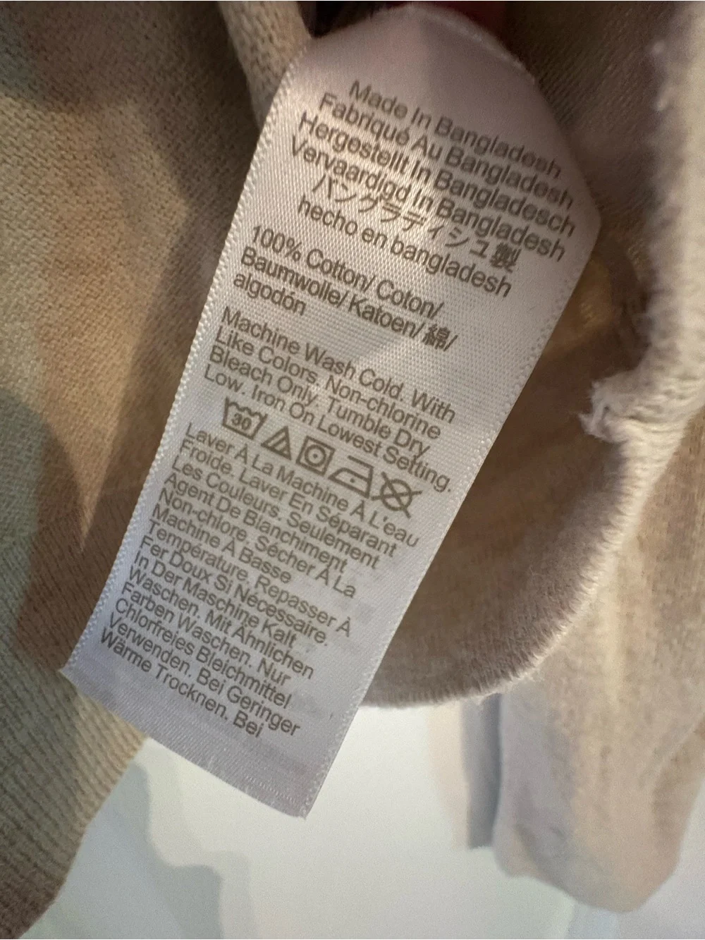 J. Crew Long-Sleeve Crewneck Sweater in Light Beige